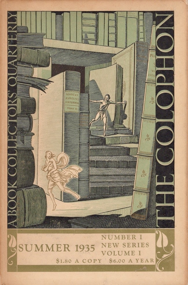 Item #21485 The Colophon new series A Quarterly for Bookmen. Summer 1935. Elmer Adler, Alfred Stanford, John T. Winterich.