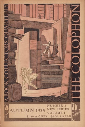 Item #21487 The Colophon new series A Quarterly for Bookmen. Autumn 1935. Elmer Adler, Alfred...