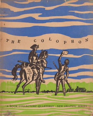 Item #21490 The Colophon New Graphic Series Number Two. Frederick B. Jr. Adams, Elmer Adler,...