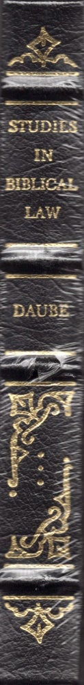 Item #22319 Studies in Biblical Law. David Daube.