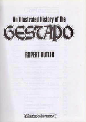 Item #22782 An Illustrated History of the Gestapo. Rupert Butler