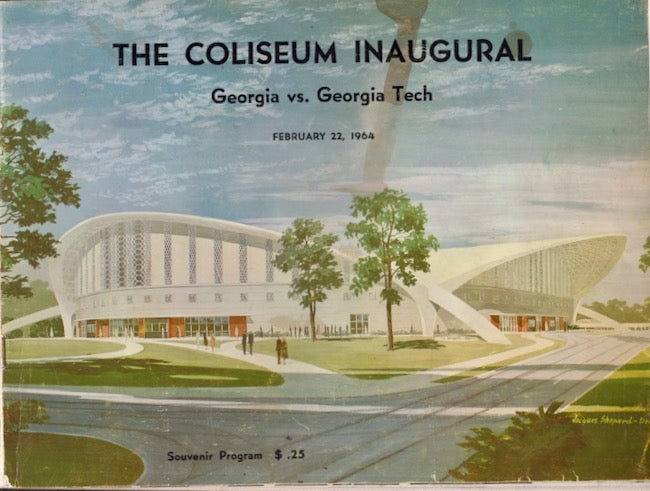 Item #23220 The Coliseum Inaugural Georgia vs. Georgia Tech February 22, 1964. University of Georgia.