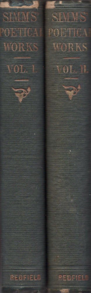 Item #23250 Poems, Descriptive, Dramatic, Legendary and Contemplative. Two volumes. William Gilmore Simms.