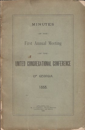 Item #23366 Minutes of the First Annual Meeting of the United Congregational Conference of...