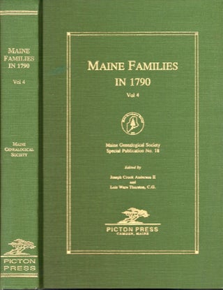 Item #23431 Maine Families in 1970. Volume 4. Joseph Crook II Anderson, C. G. Lois Ware Thurston