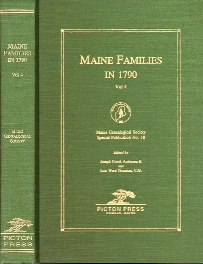Item #23431 Maine Families in 1970. Volume 4. Joseph Crook II Anderson, C. G. Lois Ware Thurston.