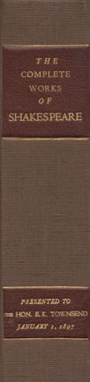 Item #23474 The Complete Works of Shakespeare Comprising His Dramatic and Poetical Works. William...