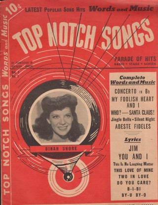 Item #23675 1941 Top Notch Songs Words and Music. Vol. 1, No. 1. W. Lawrence Darrow, Betty Ann...
