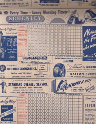 Cincinnati Reds vs. Boston Braves 1947 Official Program and Scorecard