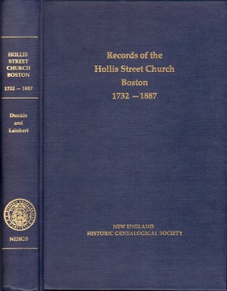 Item #23867 Hollis Street Church, Boston: Records of Admissions, Baptisms, Marriages, and Deaths,...