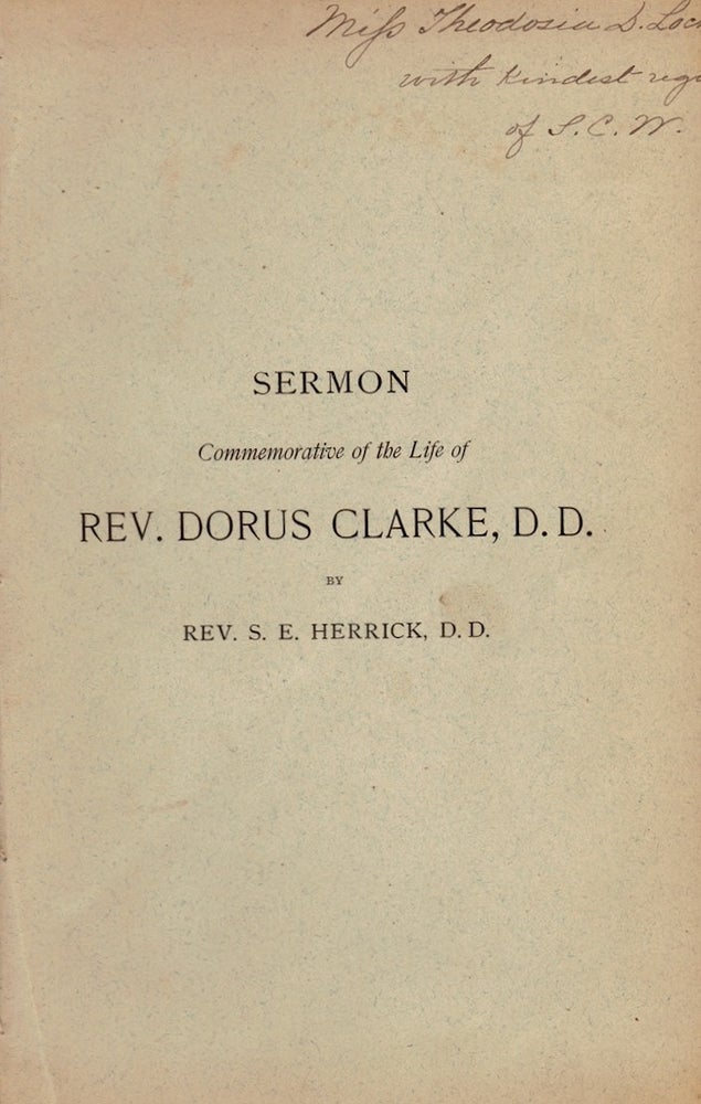 Item #23947 A Sermon Preached in Mount Vernon Church, Boston, On Sunday Morning, March 23, 1884. Rev. S. E. Herrick.