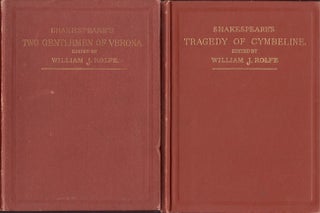 Item #24423 Tragedy of Cymbeline [AND] Comedy of the Two Gentlemen of Verona. William J. Litt D....