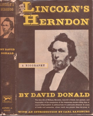 Item #24457 Lincoln's Herndon A Biography. David Donald