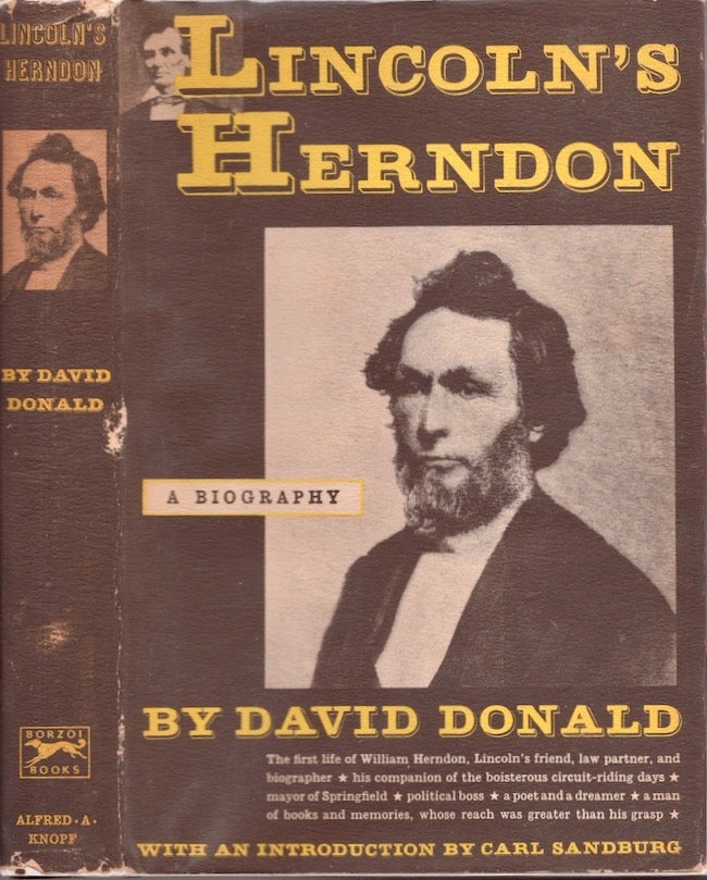 Item #24457 Lincoln's Herndon A Biography. David Donald.