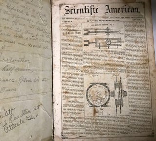 Item #24755 The Scientific American. The Advocate of Industry, and Journal of Scientific,...