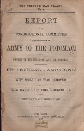Item #24977 Report on the Congressional Committee on the Operations of the Army of the Potomac....