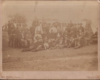 Item #25937 Circa 1883 Indianapolis Light Infantry mounted albumen photograph. Indianapolis Light...