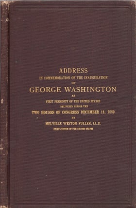 Item #26075 Address in Commemoration of the Inauguration of George Washington as First President...