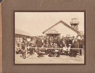 Item #26291 Vintage Oil Hill, Kansas Boarding House Photograph with workers. Kansas Oil Hill