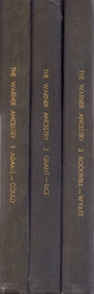 Item #26332 The Ancestry of Chester Warner and Rachel Louisa Pomeroy. 3 volumes. Frederick...