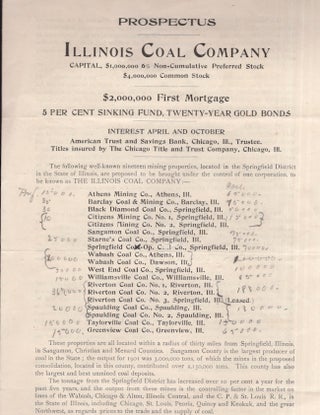 Item #26422 Illinois Coal Company Prospectus. Illinois Coal Company