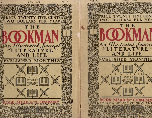 Item #26428 The Bookman An Illustrated Journal of Literature and Life. Two issues: April & May, 1900. The Bookman.