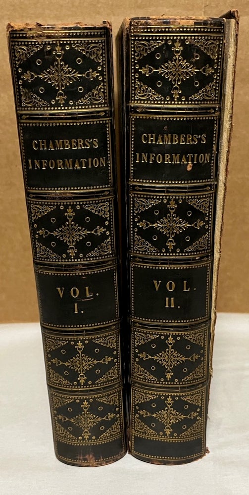 Item #26561 Chamber's Information for the People. 2 volumes. William and Robert Chambers.