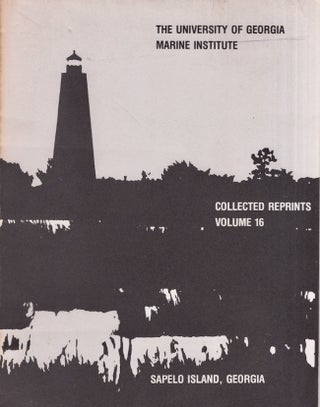 Item #26763 University of Georgia Marine Institute Sapelo Island, Georgia: Collected Reprints...