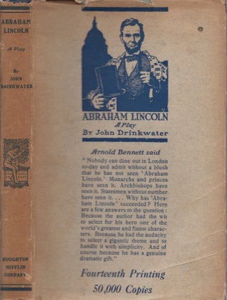 Item #26892 Abraham Lincoln A Play. John Drinkwater