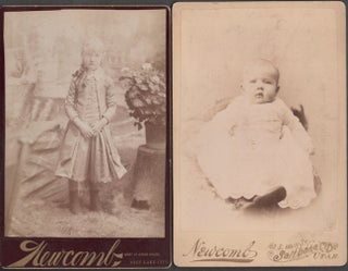 Item #26938 Vintage Girl Portrait and Baby Portrait by Newcomb Photographer of Salt Lake City....