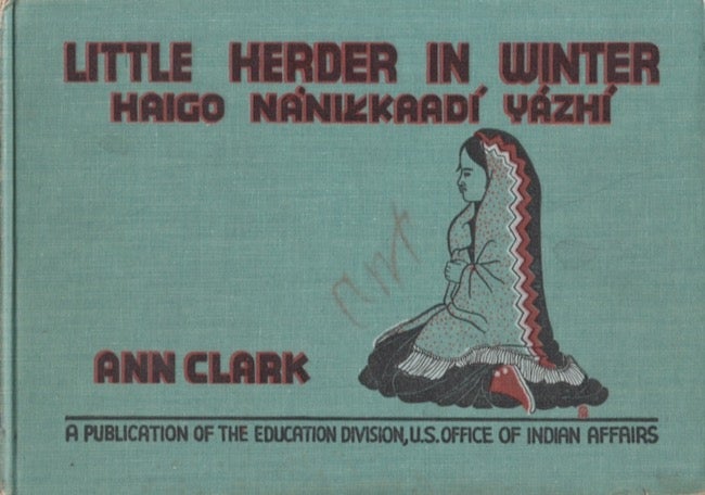 Item #26959 Little Herder in Winter. Ann Clark.
