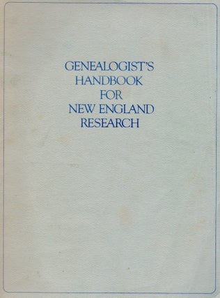Item #27074 Genealogists Handbook for New England Research. Marcia Wiswall Lindberg