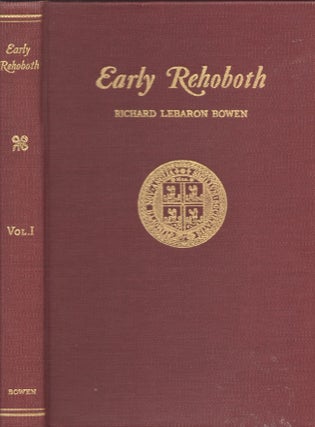 Item #27206 Early Rehoboth Documented Historical Studies of Families and Events in This Plymouth...