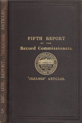 Item #27299 Fifth Report of the Record Commissioners. 1880. Revised Edition. City of Boston