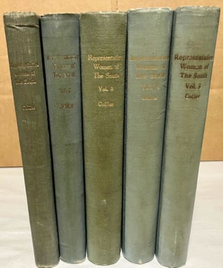 Item #27367 Biographies of Representative Women of the South 1861-1920. Five volumes. Mrs. Bryan...