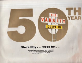 World's Largest Drive-In The Varsity Wow! What an Experience. Including the 50 year celebration advertisement.
