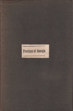 Item #27493 A State of the Province of Georgia Attested Upon Oath, In the Court of Savannah,...