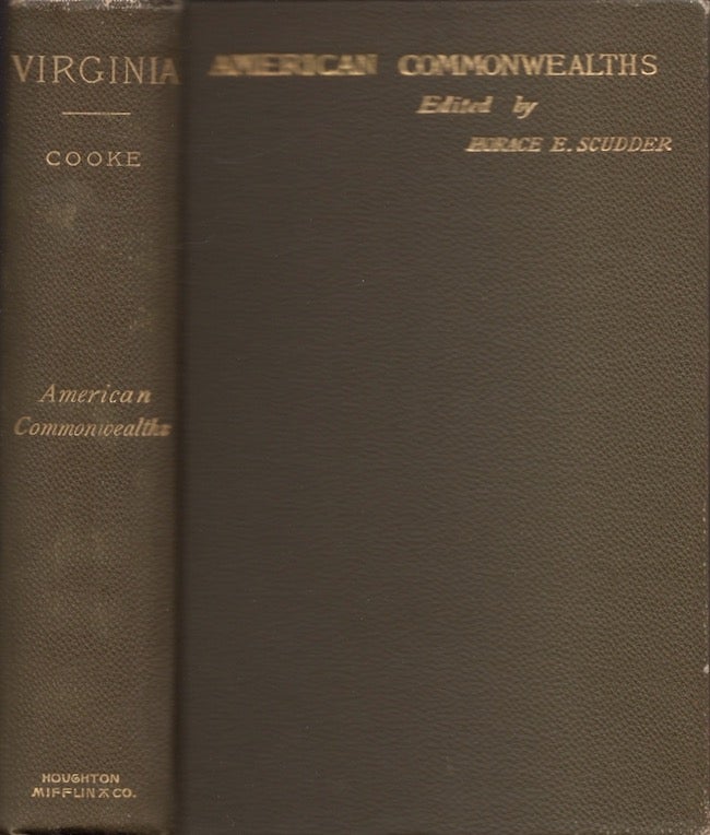Item #27546 Virginia A History of the People. John Esten Cooke.