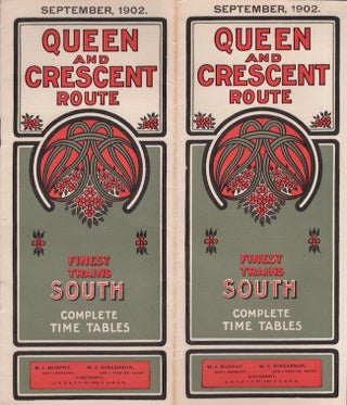 Item #27593 Queen and Crescent Route Finest Trains South Complete Time Tables. New Orleans...