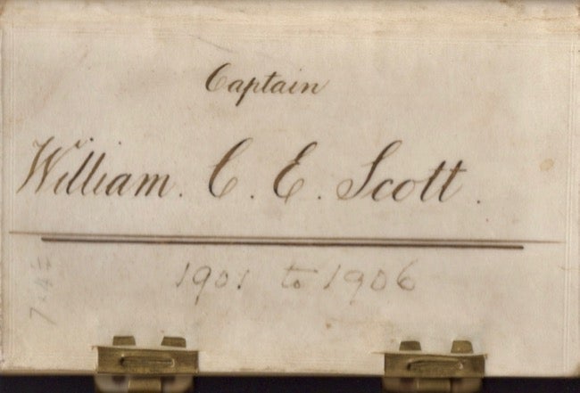 Item #27630 Captain William Charles Edward Scott in account with Mess's Child & Co. 1901-1906. Captain William Charles Edward Scott.