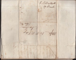 1828 Group of 7 Handwritten Letters from E. J. Mallett (Providence, Rhode-Island) to N & WW Billings (New London, Connecticut) Regarding Shipment of Goods, Including Opium, from Boston to New York