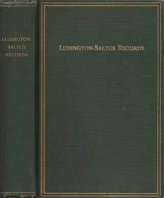 Item #27986 Ludington-Saltus Records. Ethel Saltus Ludington, Louis Effingham A. M. De Forest,...