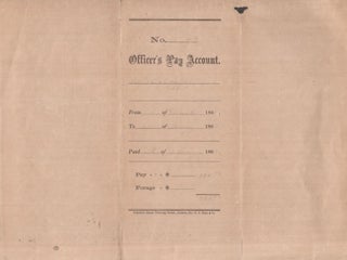 1863-1864 State of Georgia Pay Document. Written names and dates are very faded.