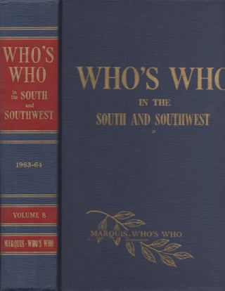 Item #28546 Who's Who in the South and Southwest. Marquis-Who's Who Incorporated