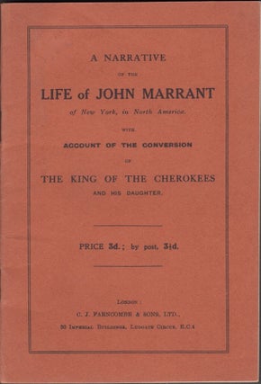 Item #28597 A Narrative of the Life of John Marrant, of New York, In North America, With Account...