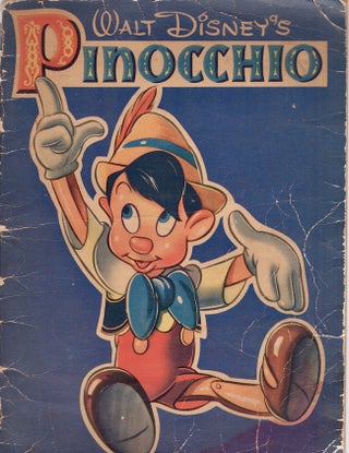 Item #28751 Walt Disney's Version of Pinocchio With Pictures to color. Walt Disney