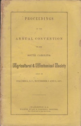 Item #28951 Proceedings of the Annual Convention of the South Carolina Agricultural & Mechanical...