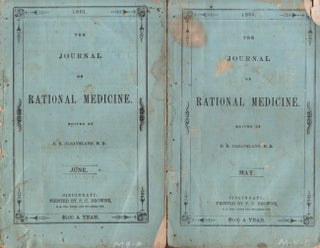 Item #29488 The Journal of Rational Medicine. Two issues: May and June 1861. C. H. M. D. Cleaveland
