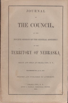 Item #29640 Journal of the Council, At the Fourth Session of the General Assembly of the...