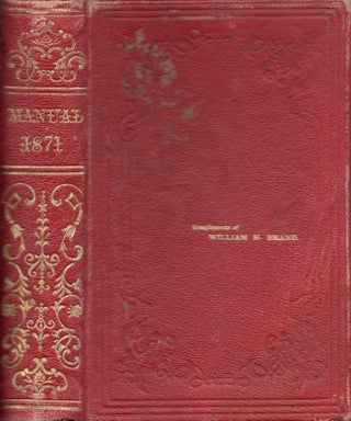 Item #29887 Manual for the Legislature of the State of New York. 1871. New York